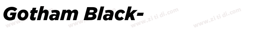 Gotham Black字体转换